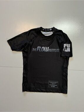 Fuji The Flow Institute Bruce Lee Youth Kids BJJ Jiu Jitsu Rashguard Top Shirt